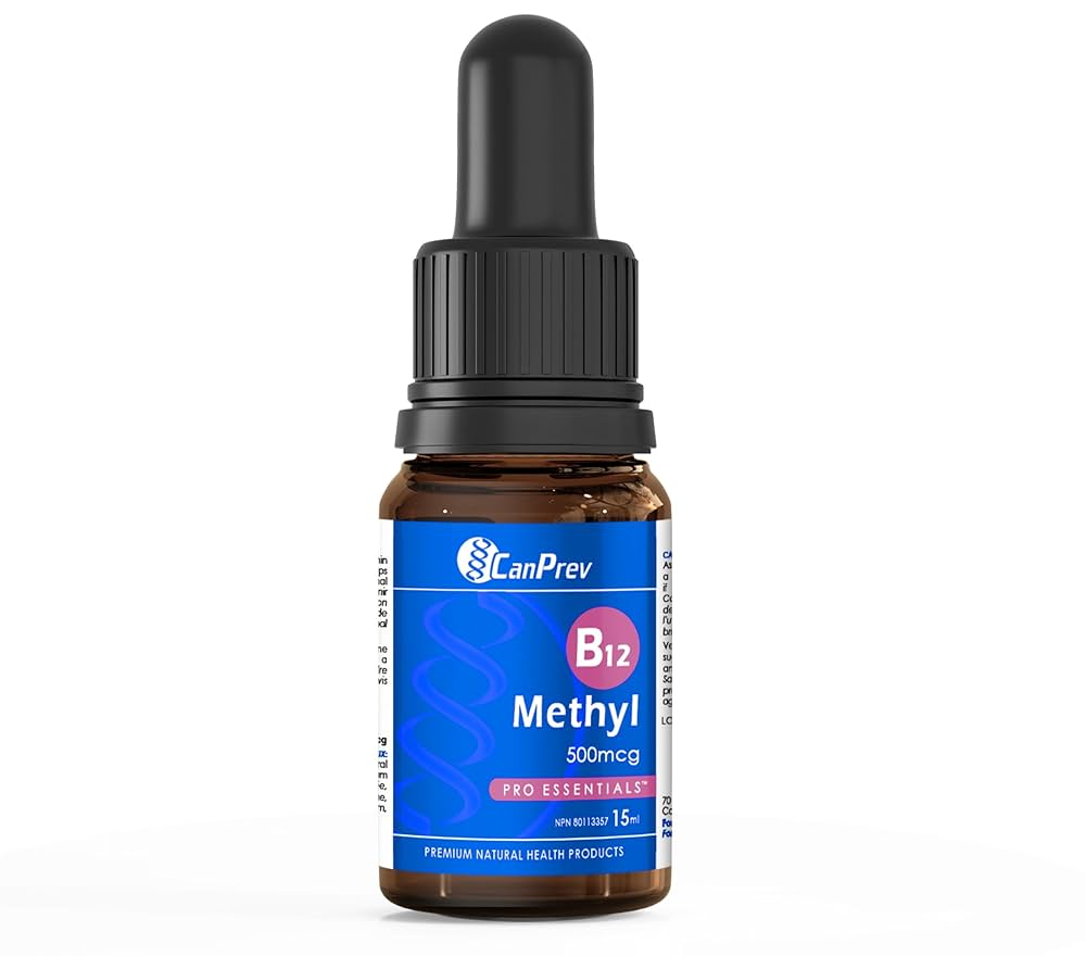 Can Prev b12 methyl 500 mcg drop 15 ml blueberry