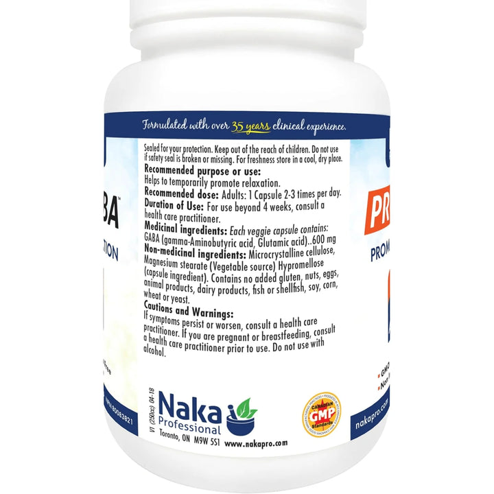 Naka - Pro Gaba 600mg - 140cap
