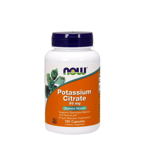 NOW Potassium Citrate 99mg - 180 Caps